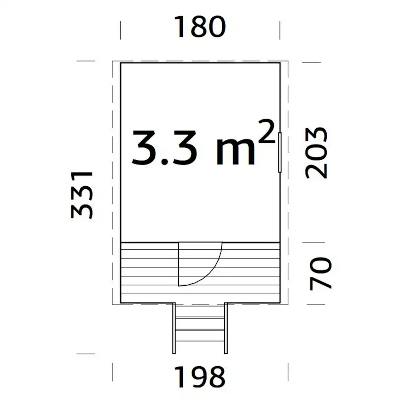 Lekstuga Palmako Huck 3,3 m2