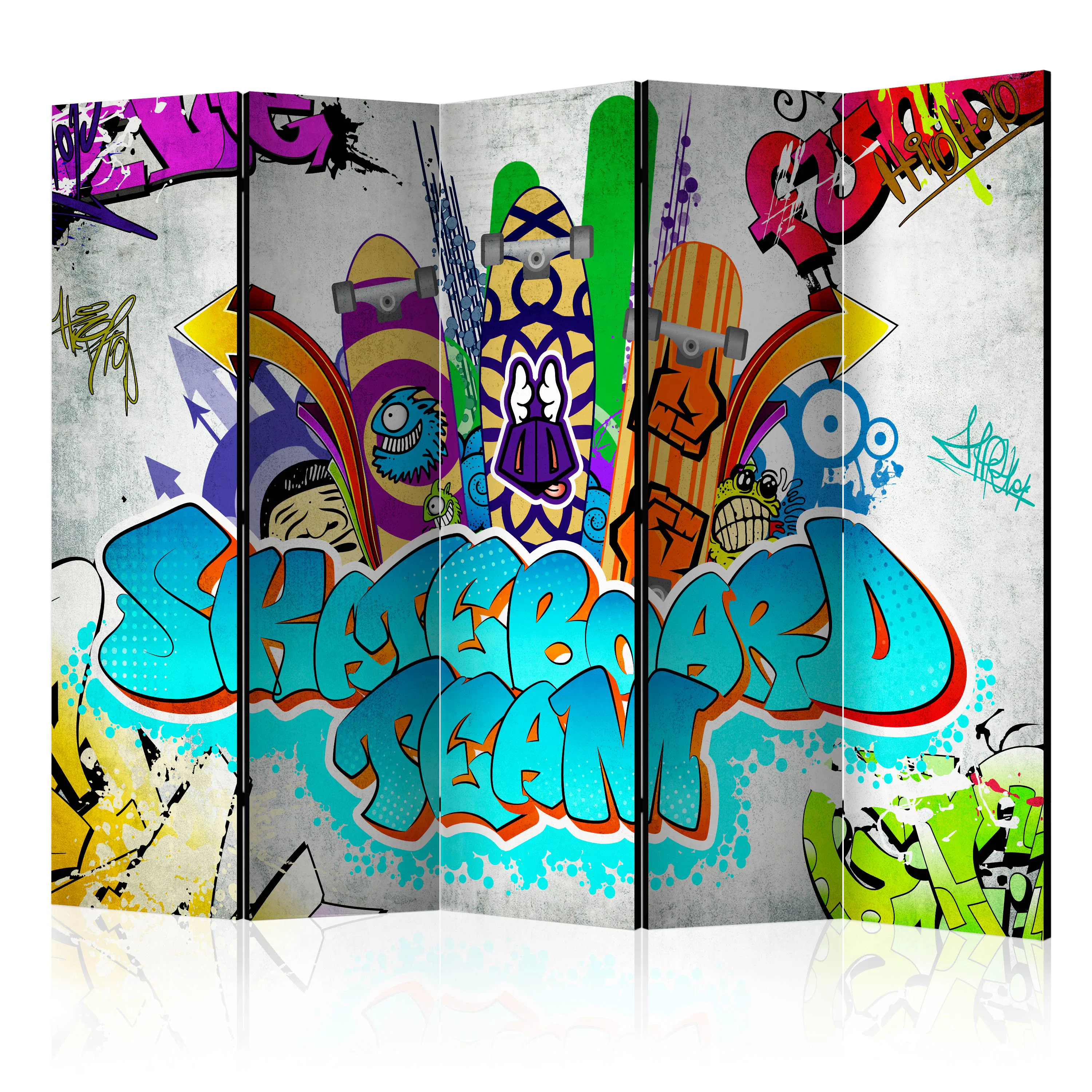 Rumsavdelare Skärmvägg Arkiio Skateboard Team II 225x172 cm