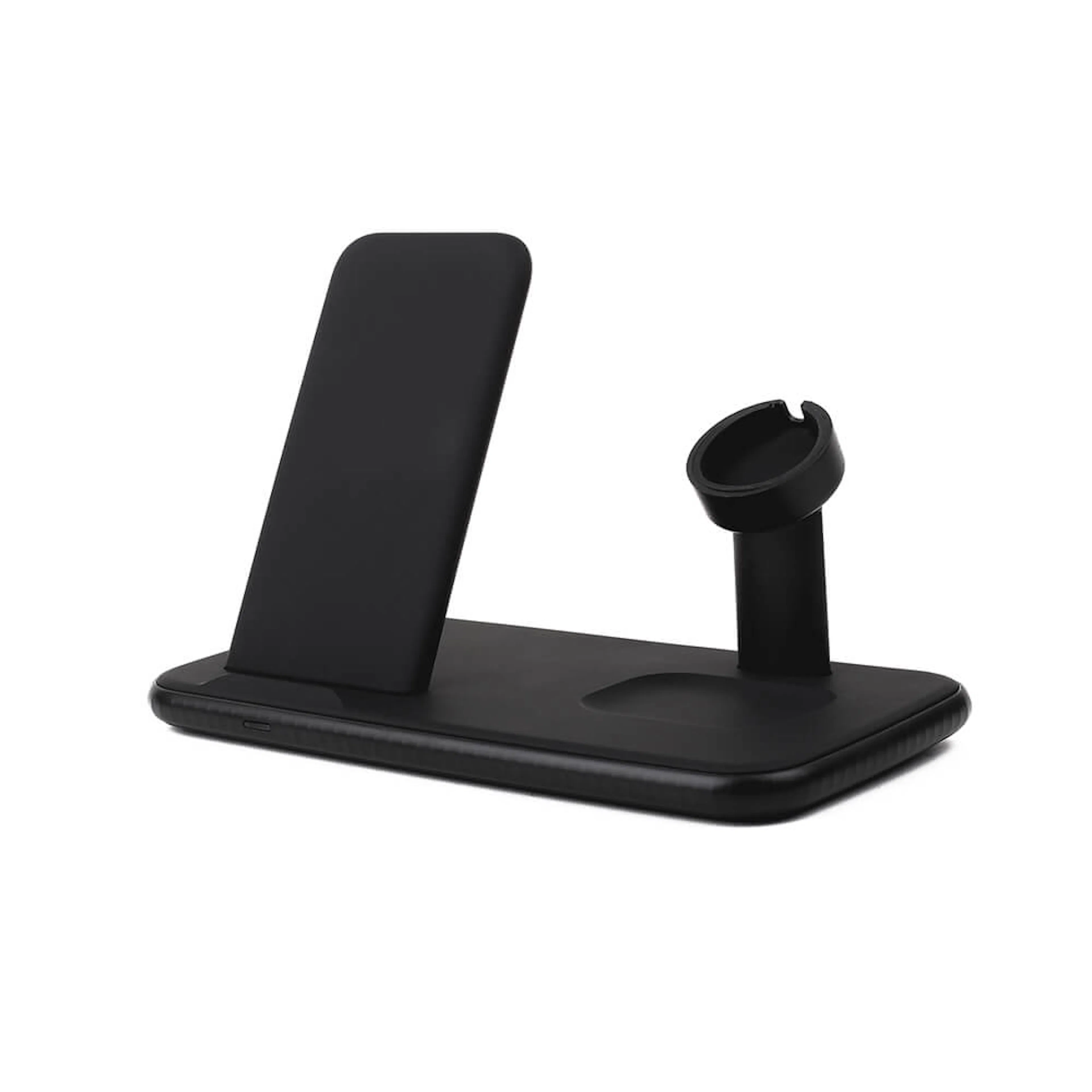 Trådlös Gear Tripple Qi Laddare Usb-C Anslutning 20W Totalt Svart Mobil/Watch/Airpods