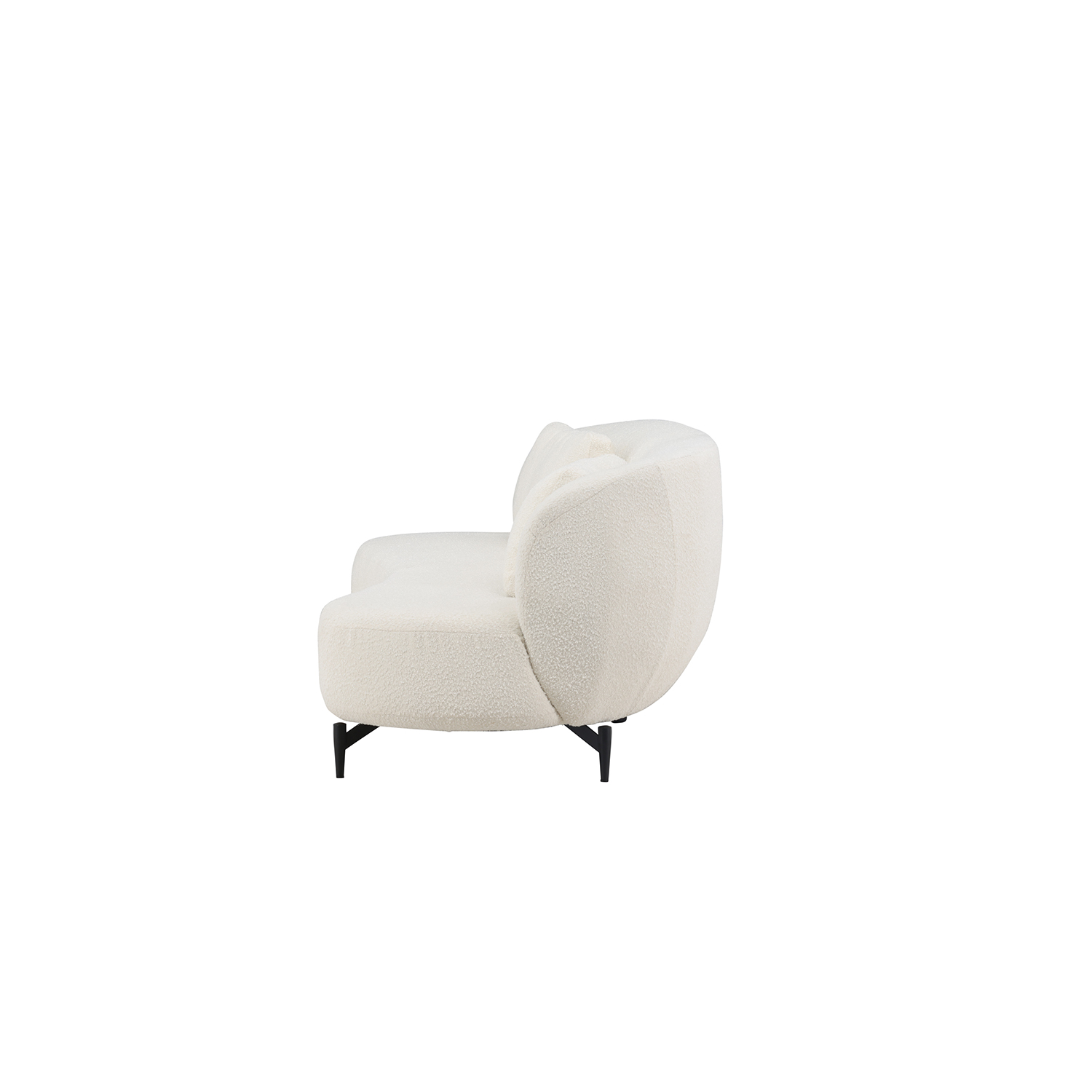 3-sitssoffa Venture Home Luna Boucle Vit