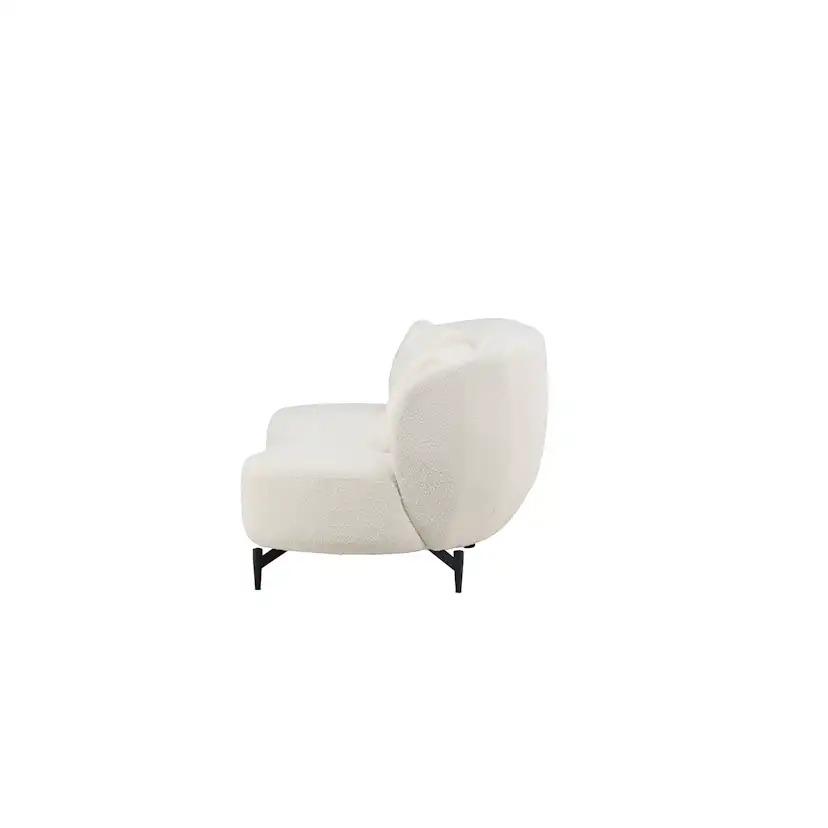 3-sitssoffa Venture Home Luna Boucle Vit