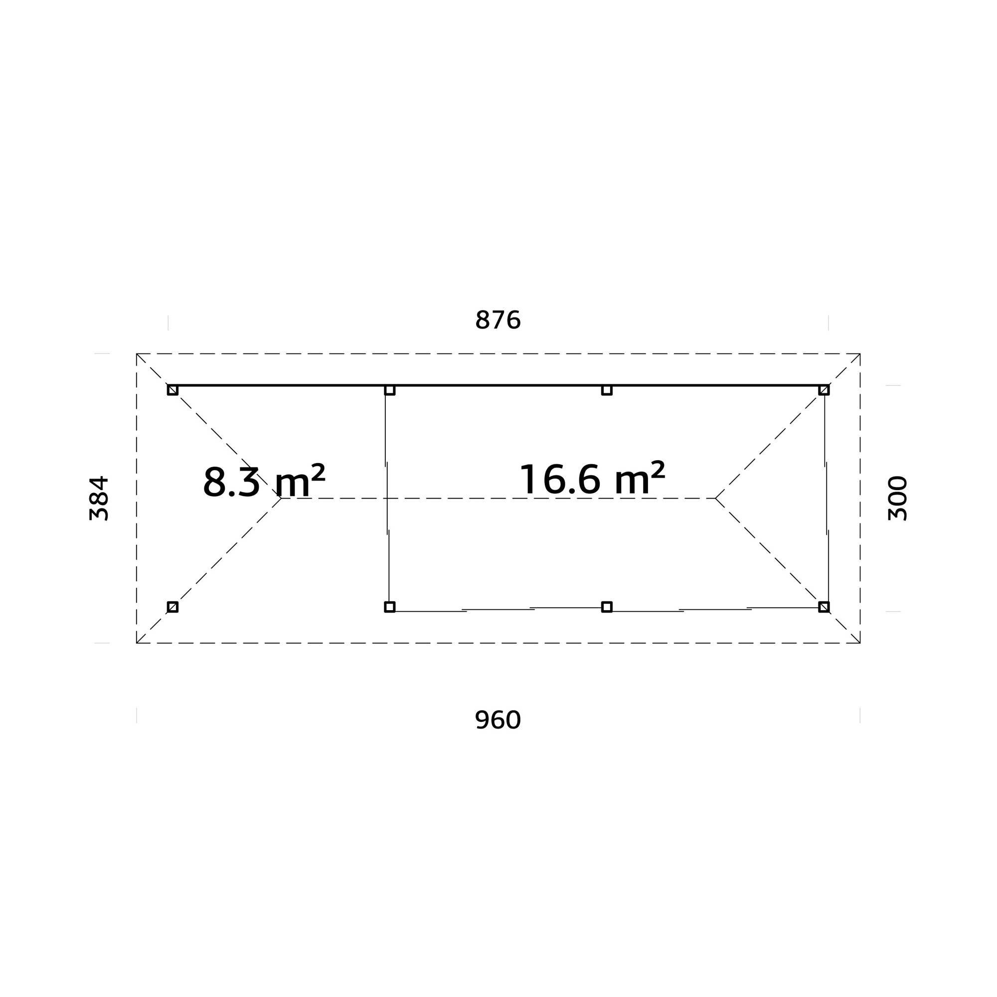 Uterum Palmako Bianca 24,9 m2 Set 218 Slide