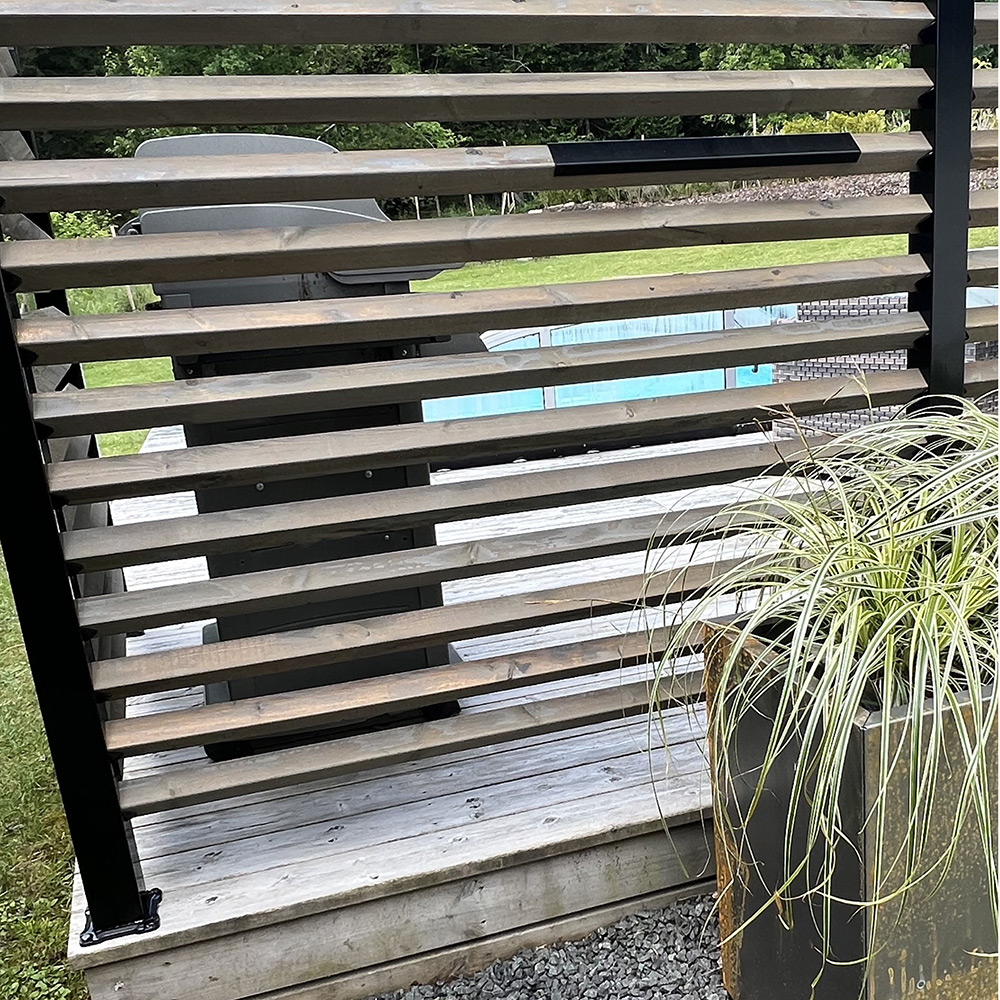 Ribba Öckerö Linax Grå 1490x45x45 4-pack FSC (B) 4-Pack