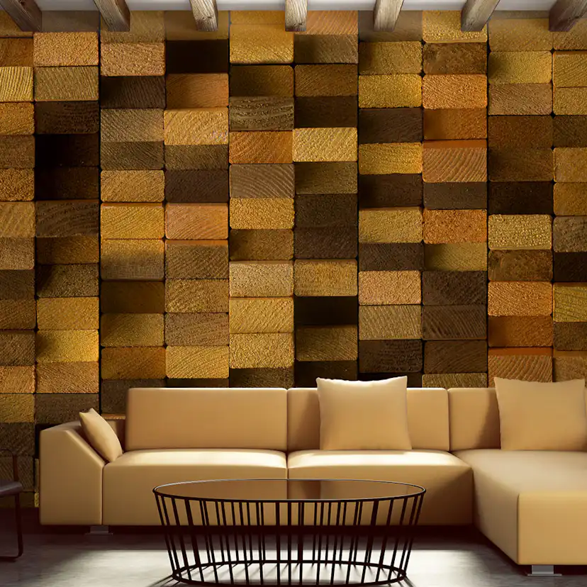 Fototapet Arkiio Wooden Wall 50x1000 cm