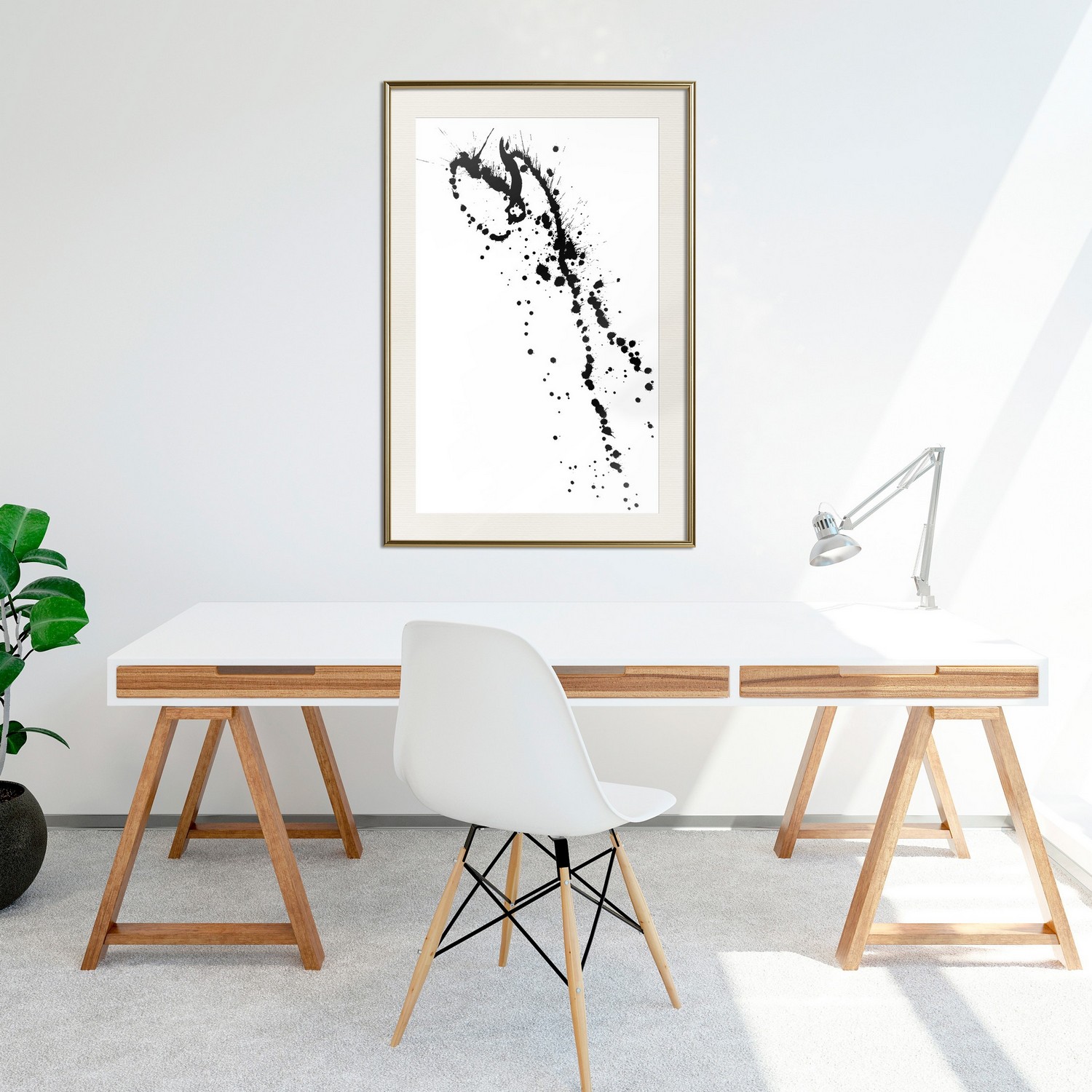 Poster Artgeist Affisch Black Splash