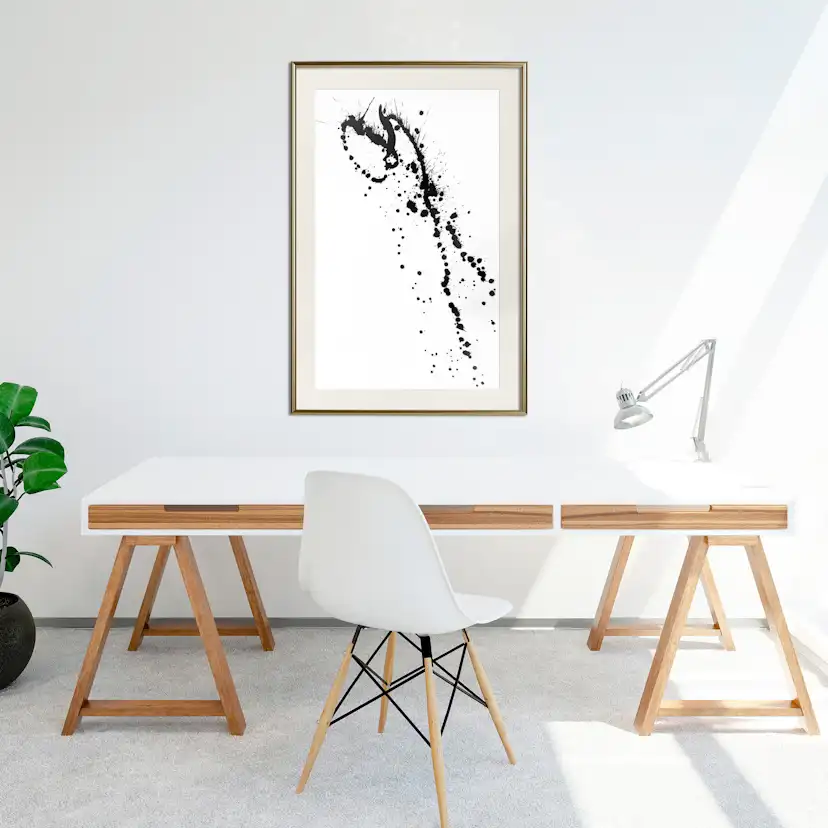 Poster Artgeist Affisch Black Splash