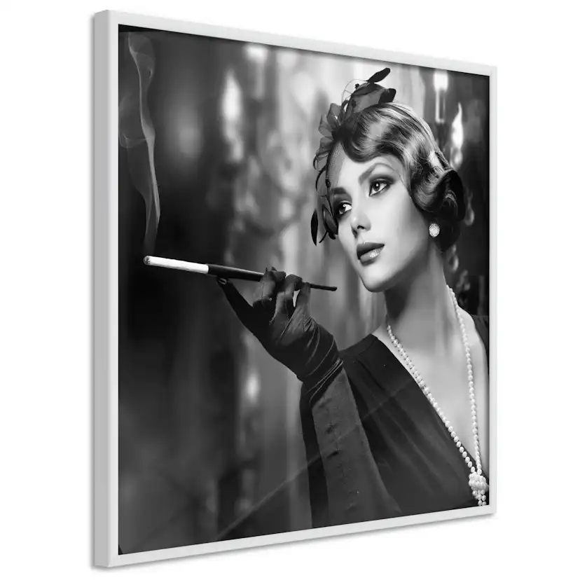 Poster Artgeist Affisch Lady with Cigarette