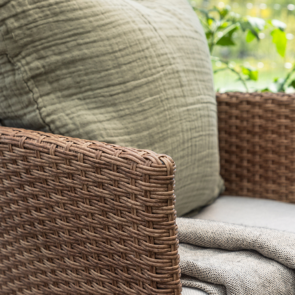 Malina Diningchair Alumnium - Nature / Wicker Natur