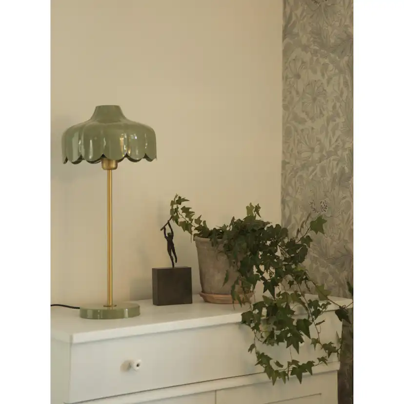 Bordsslampa PR Home Wells med Handgjord Lampskärm 50 cm