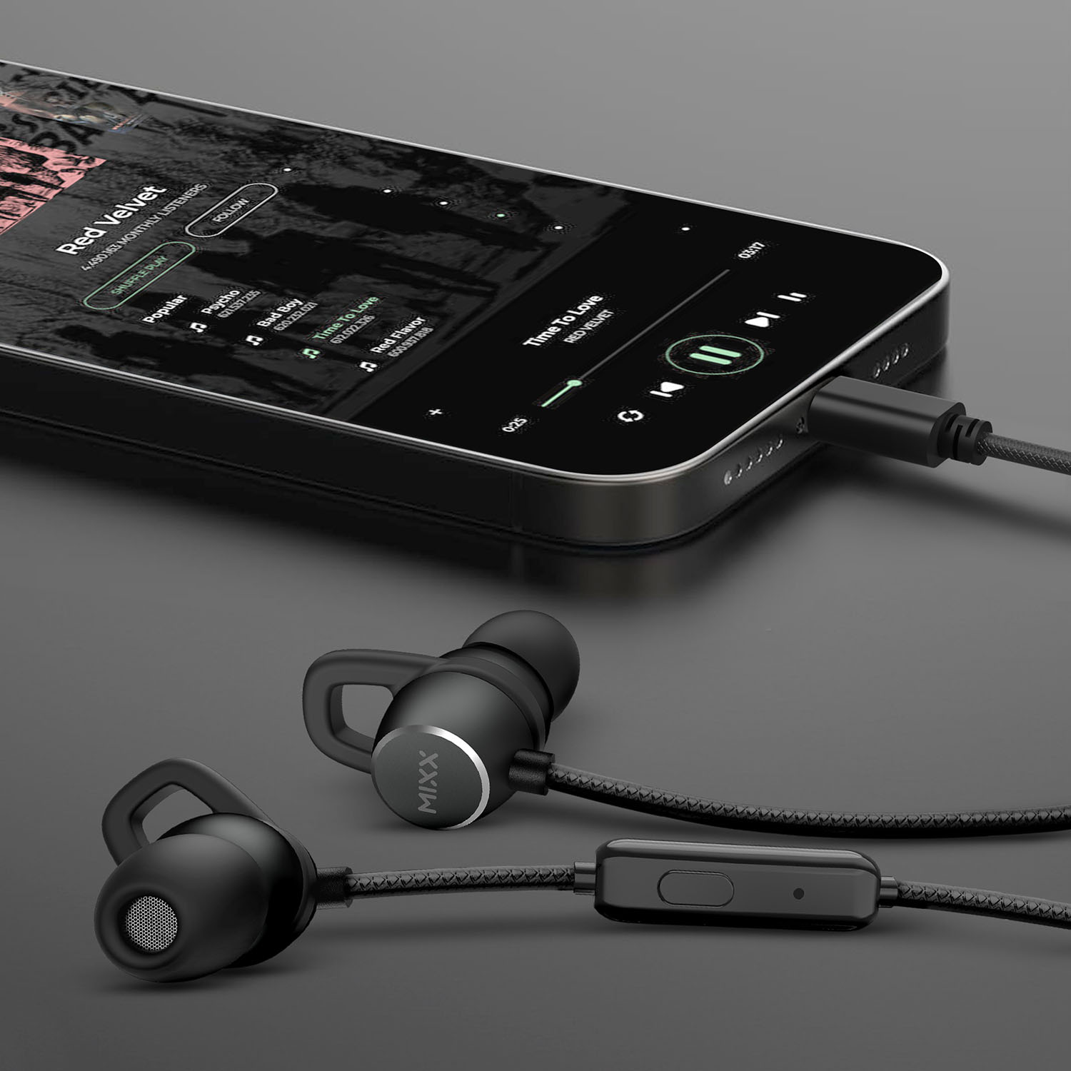 Hörlur MIXX Soundport USB-C In-Ear Trådbunden