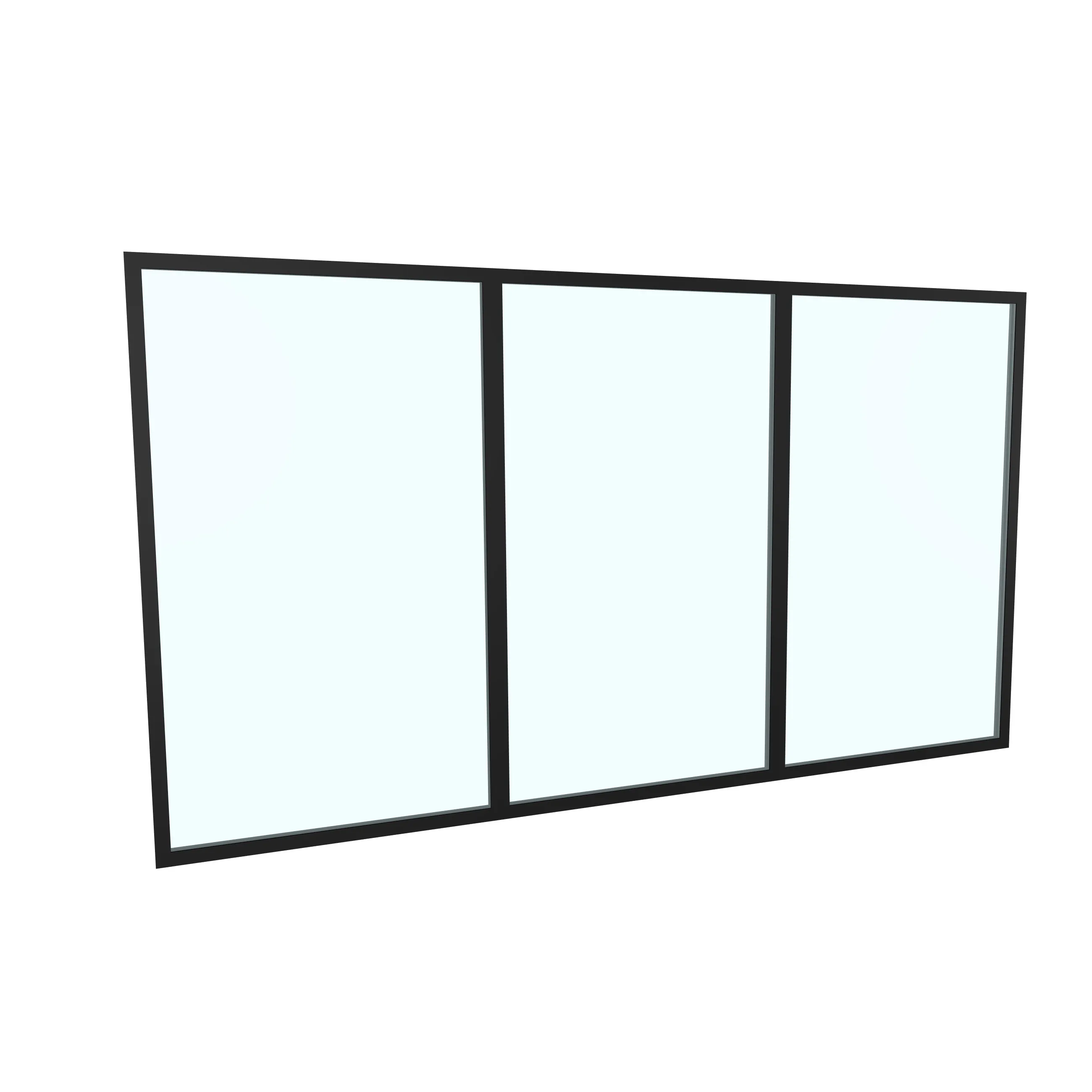 Landskap Fast väggparti Robust B3530xH1904 Svart Året runt B3530 x H1908 mm - Mattsvart RAL 9005