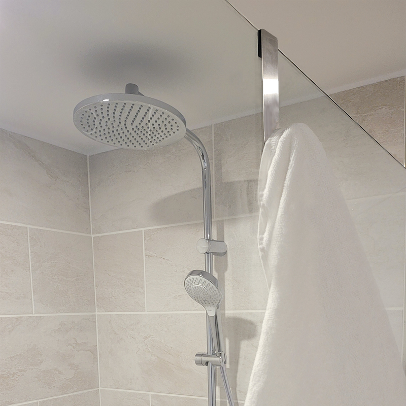 Duschväggskrok Noko satin finish 2-pack Borstad stål