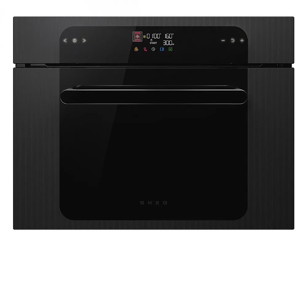 Kombiugn Smeg SO4202M1B med Varmluft och Mikrovågsfunktion Silver 45 cm