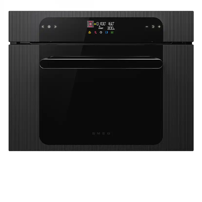 Kombiugn Smeg SO4202M1B med Varmluft och Mikrovågsfunktion Silver 45 cm