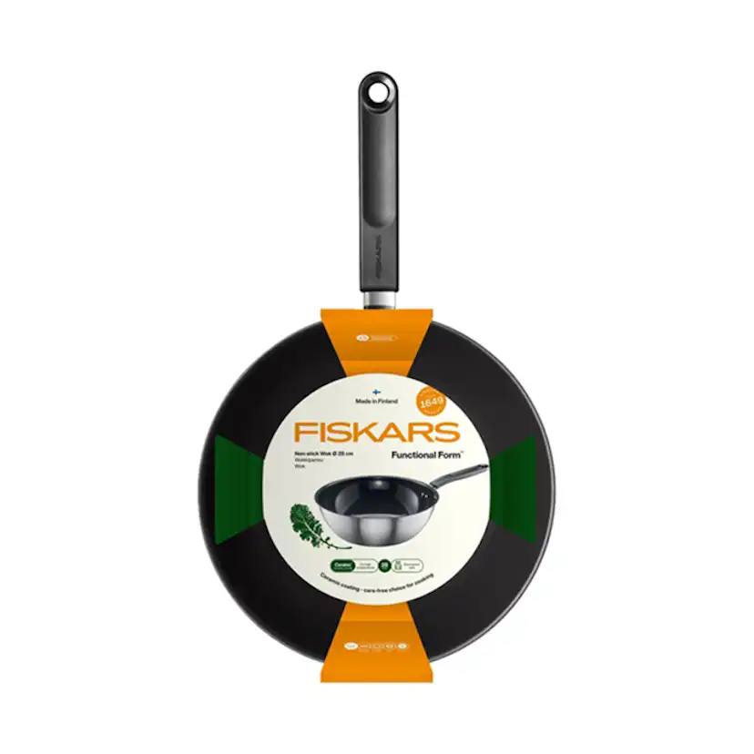 Wokpanna Fiskars Functional Form 28 cm Ugnssäker