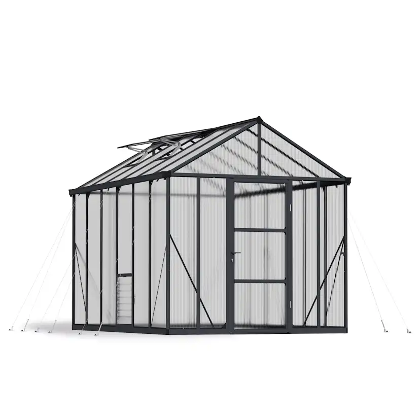 Växthus Canopia by Palram Glory 9,2 m² Mörkgrå