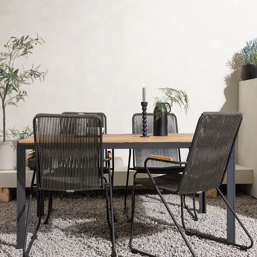 Matgrupp Venture Home Break Bord med 4 Bois Stolar