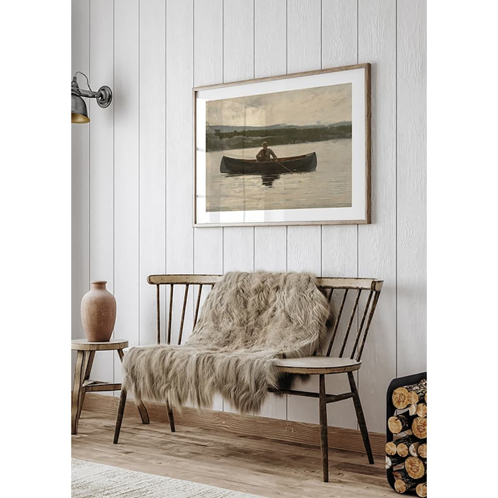 Poster Gallerix Playing A Fish By Winslow Homer