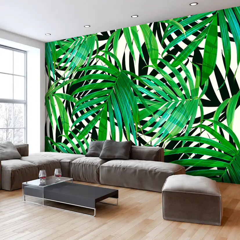 Fototapet Arkiio Självhäftande Tropical Leaves
