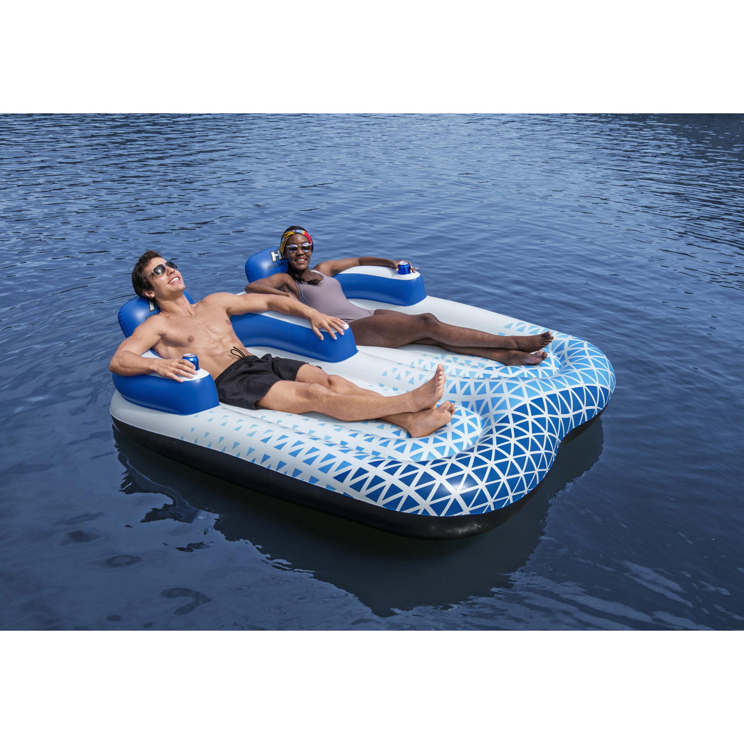 Badmadrass Bestway Hydro Force Indigo Wave Double Lounge 196 cm