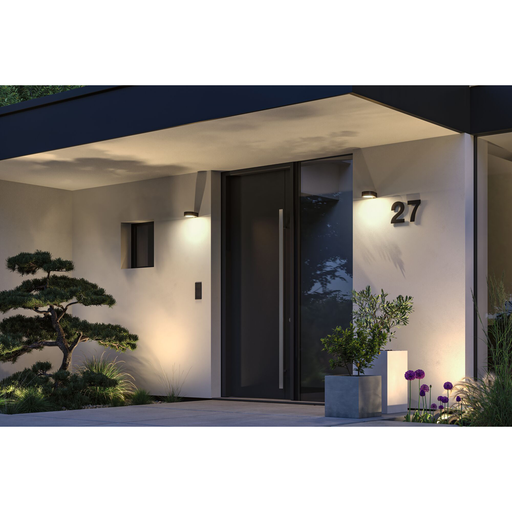 Fasadbelysning LED Paulmann Silma med Skymningsstyrd rörelsedetektor IP44 230V