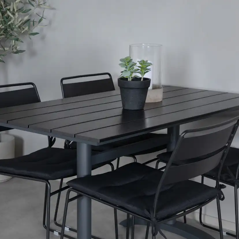 Matgrupp Venture Home Denver med 4 Lina Stolar