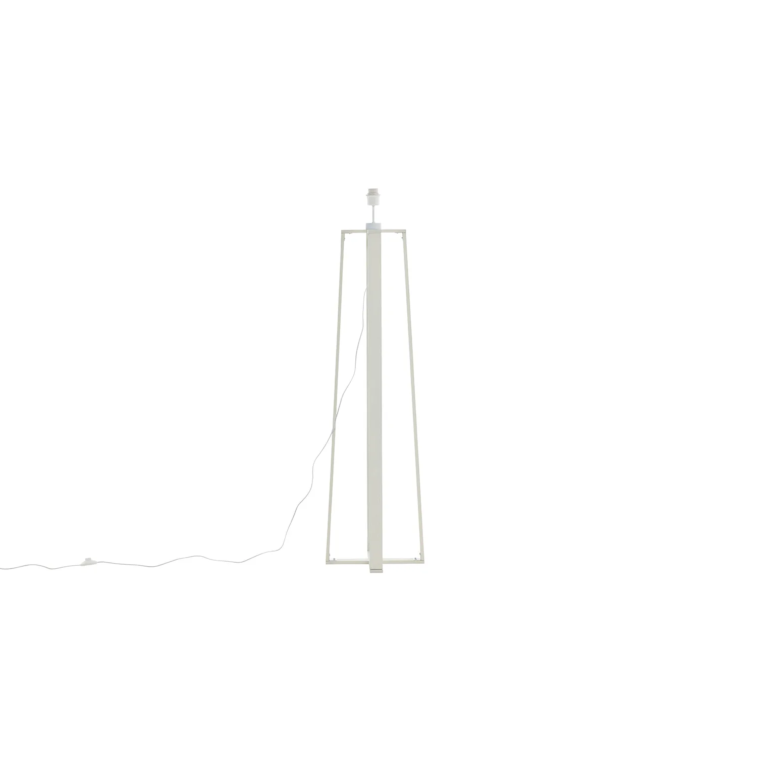 Avspark -Floor Lamp - Blk Leg / White Glass/Add hote Glass b Vit