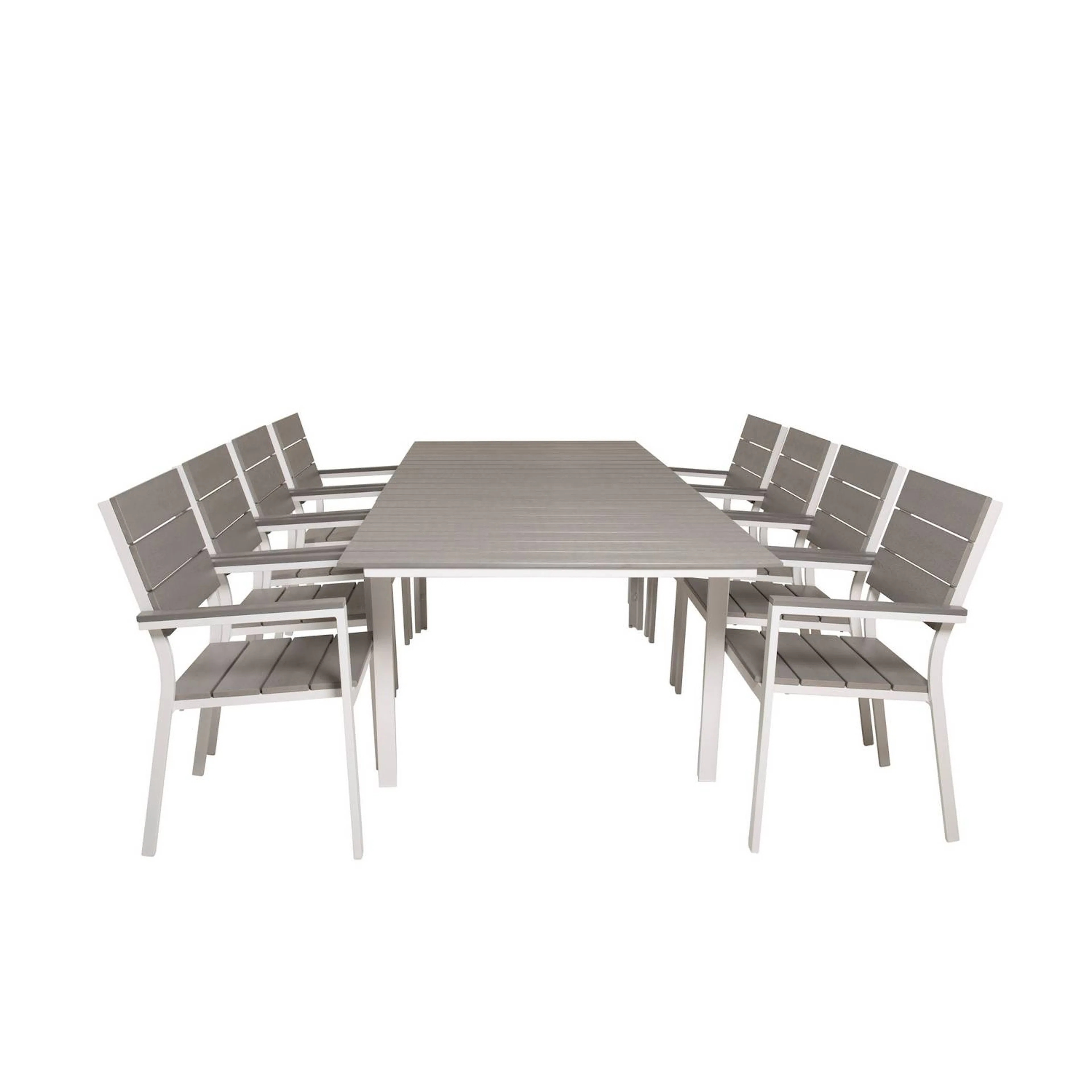 Matgrupp Venture Home Levels Förlängningsbar Matgrupp Utomhus 160cm med 8 Matstolar
