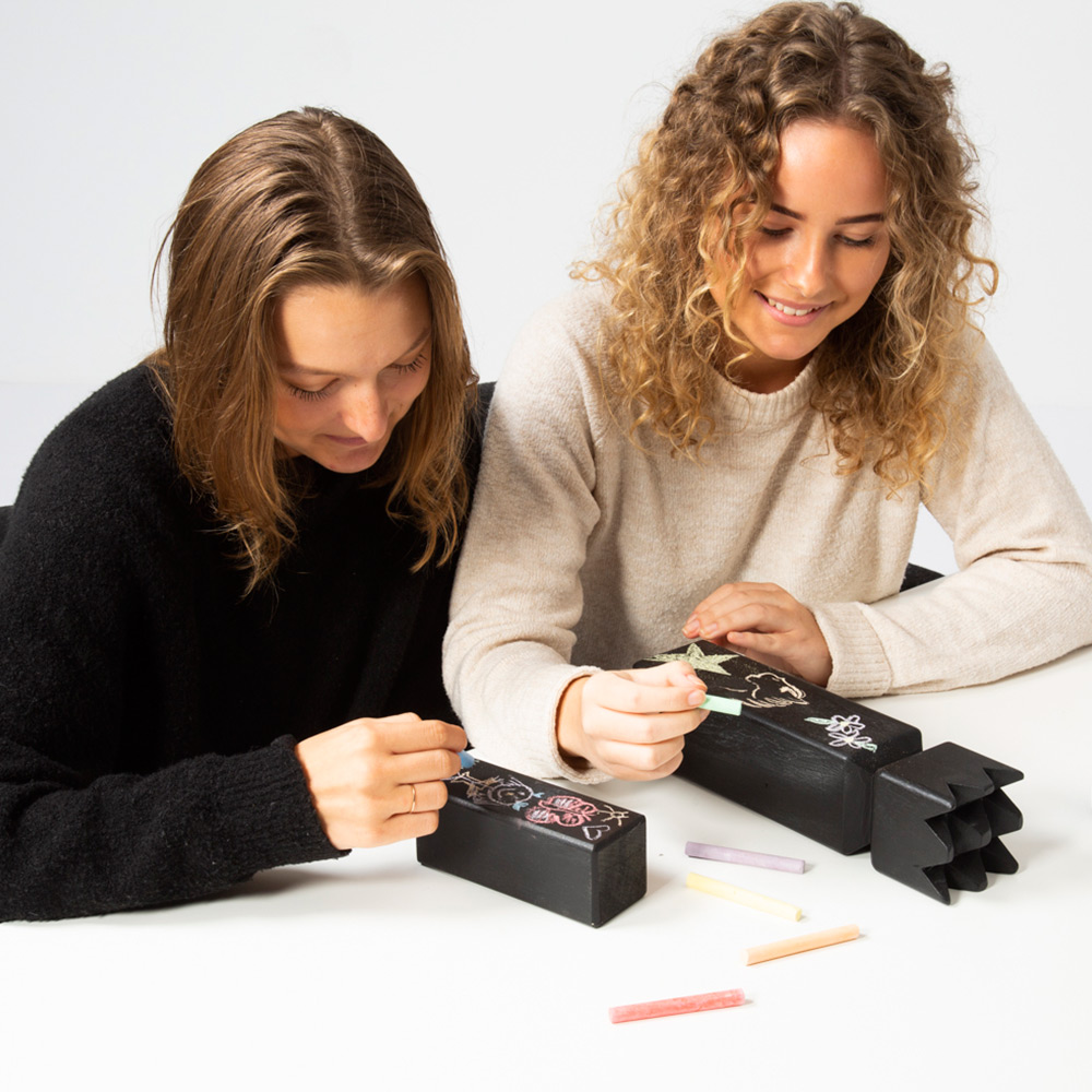 Utomhusspel Bex Original Black Edition Kubb med Tygpåse