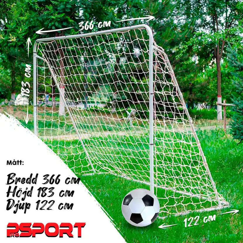 Fotbollsmål Prosport Official 2-pack 366 x 183 cm