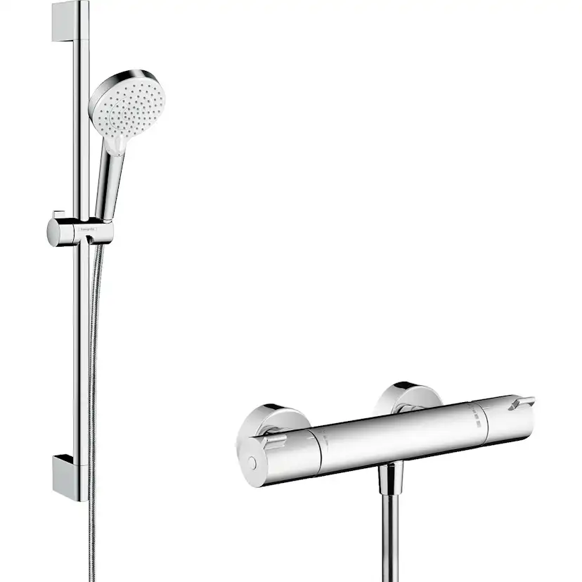 Crometta Duschsystem Vario med Ecostat 1001 CL termostat uta Med EcoSmart