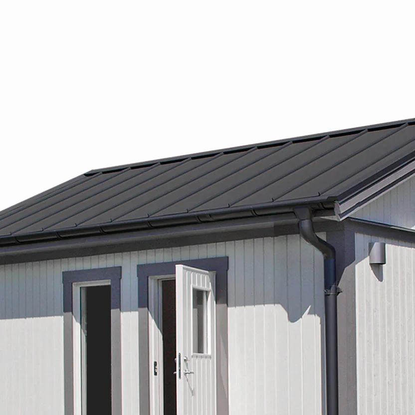 Plåttak/Plåtsats Vibostugan Njuta Svart 20 m2