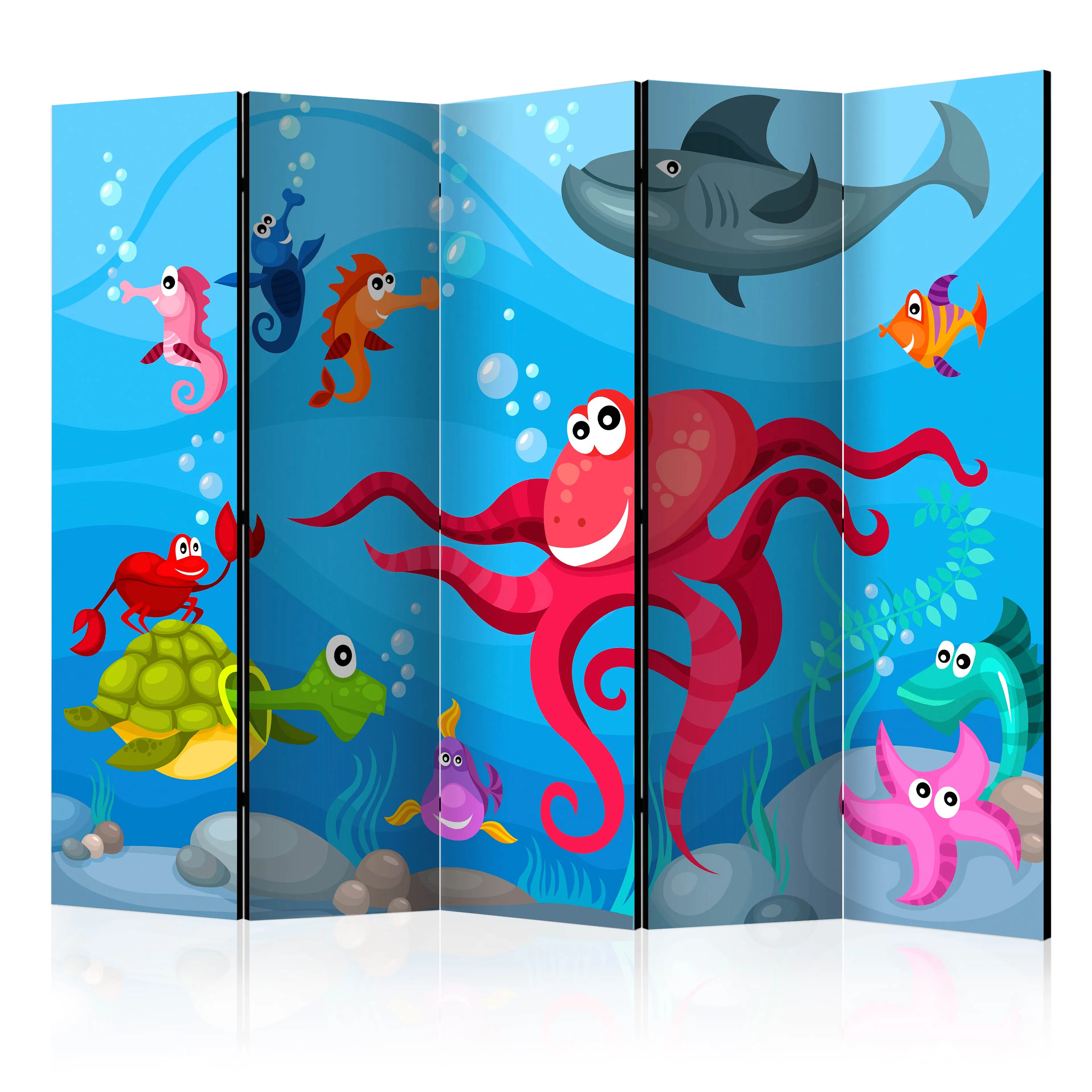 Rumsavdelare Skärmvägg Arkiio Octopus And Shark II 225x172 cm