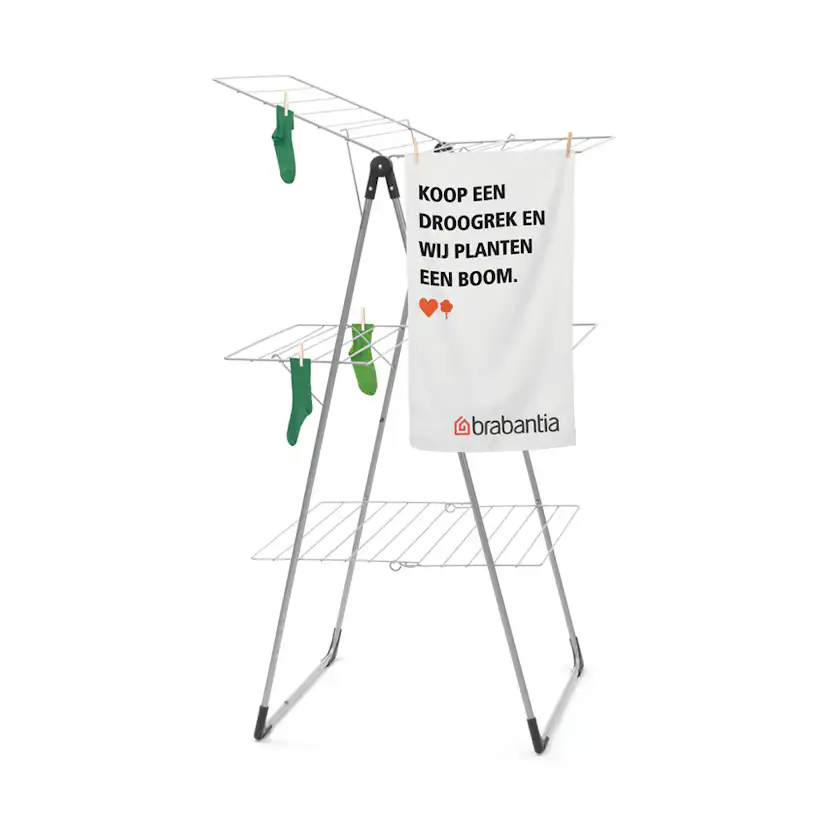 Torktorn Brabantia 23m Metallic Grå Färg: Metallic Grå