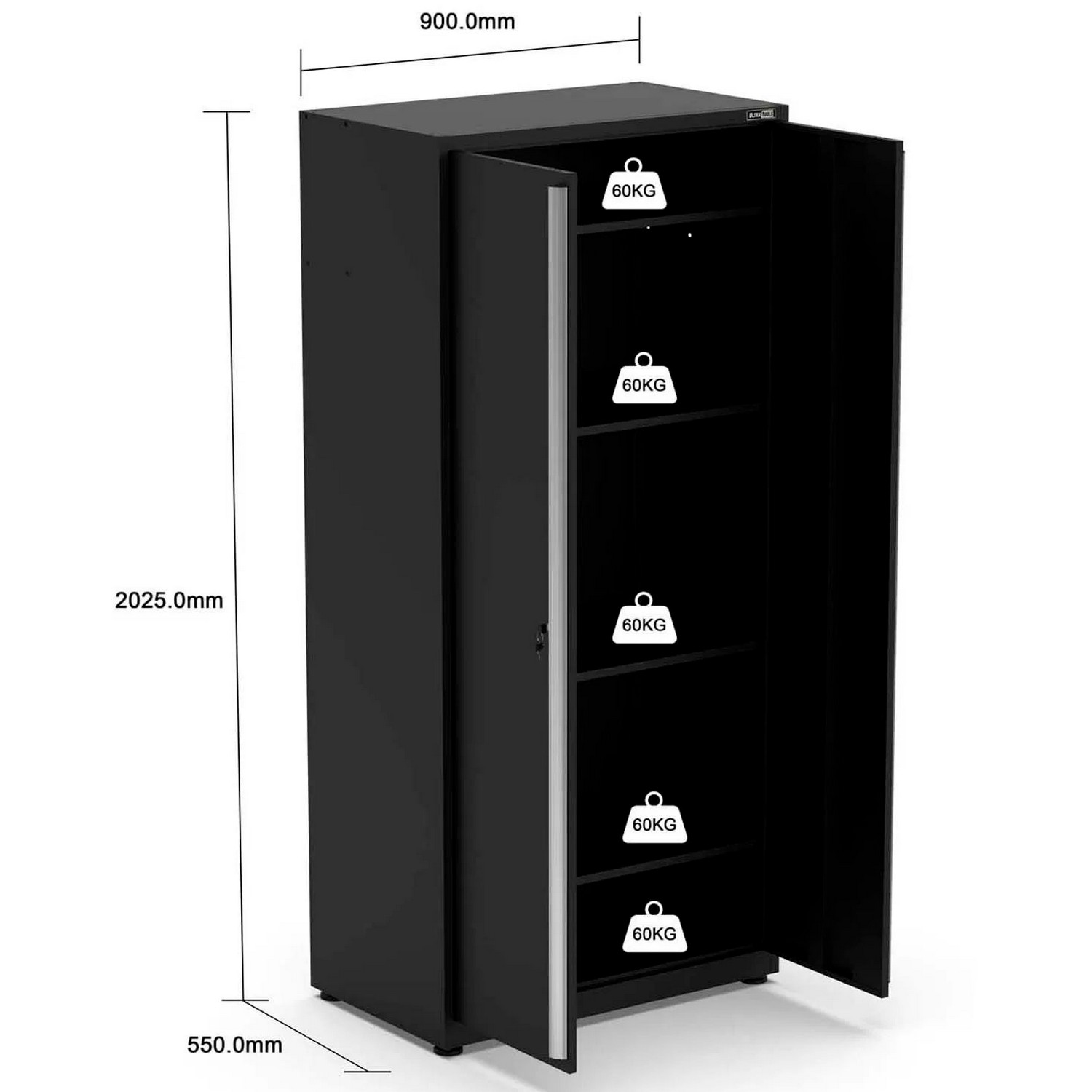 Verktygsskåp Timco Suberb 210x55x205 cm