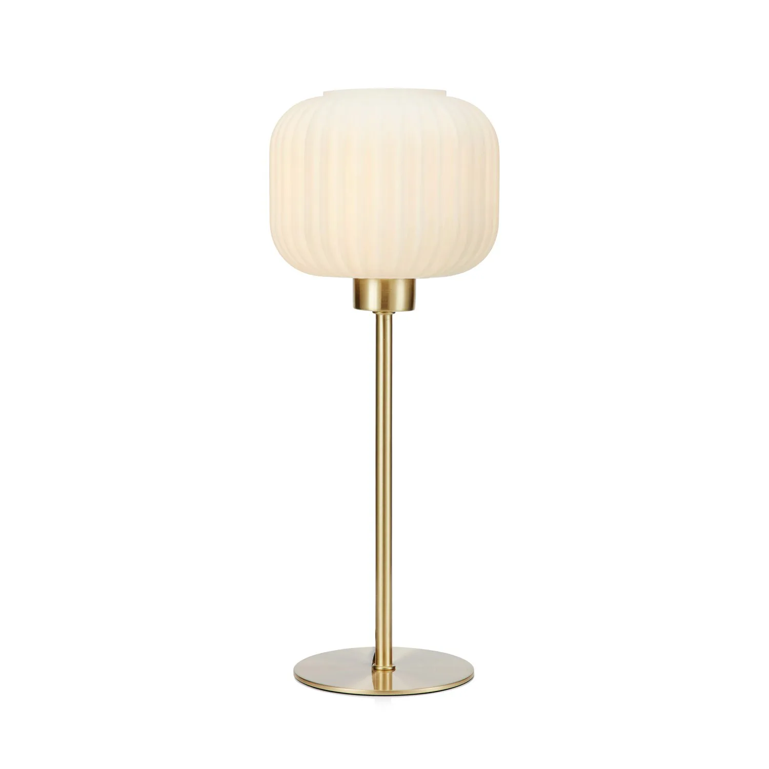 SOBER Table Small 1L Brushed Brass/White Mässing