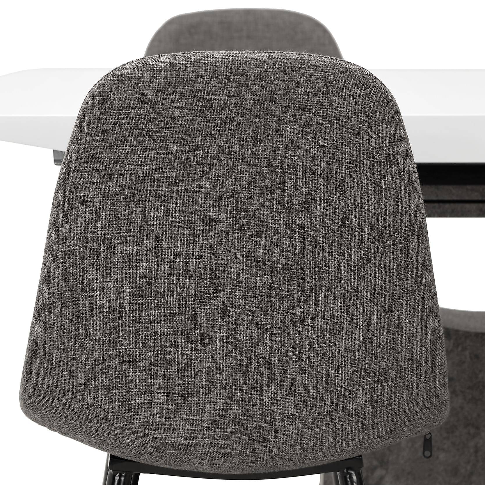 Matgrupp Concept 55 Azusa Rektangulärt Matbord 140-180 cm Förlängningsbartt med 4 John Matstol