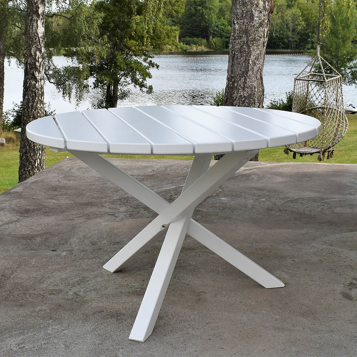 Matgrupp Baltic Garden Scottsdale Ø112 Med 4 Kungshamn Stolar