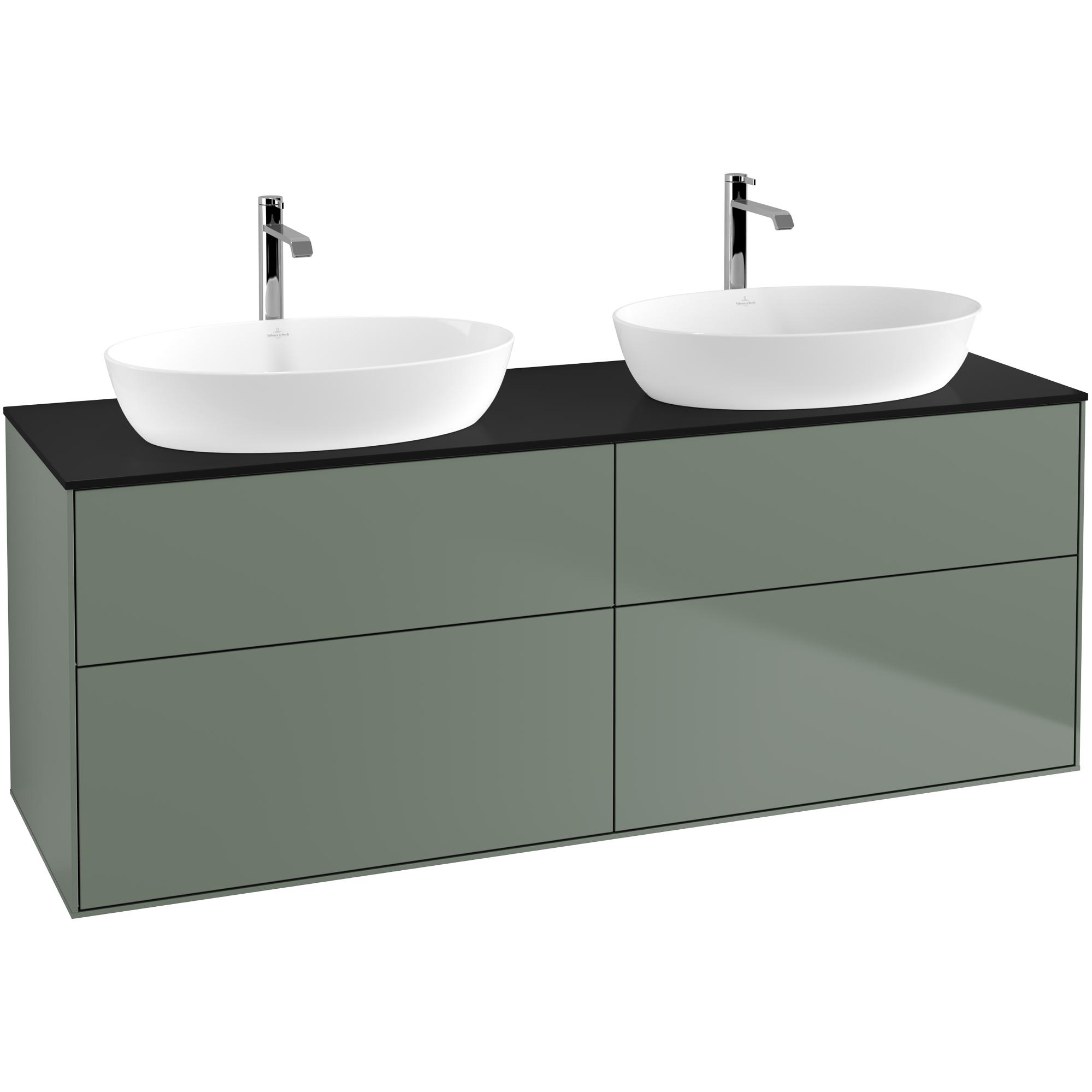 Tvättställsskåp Villeroy & Boch Finion med 4 Lådor och Bänkskiva för Två Fristående Tvättställ från Artis & Collaro