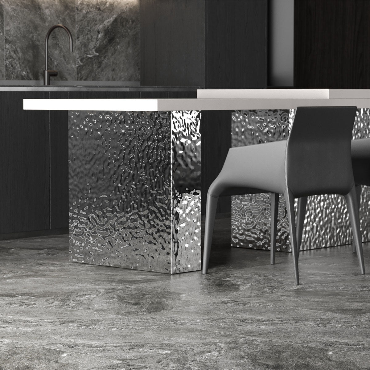 Klinker Tenfors Newport Graphite Marmor Matt 60x60
