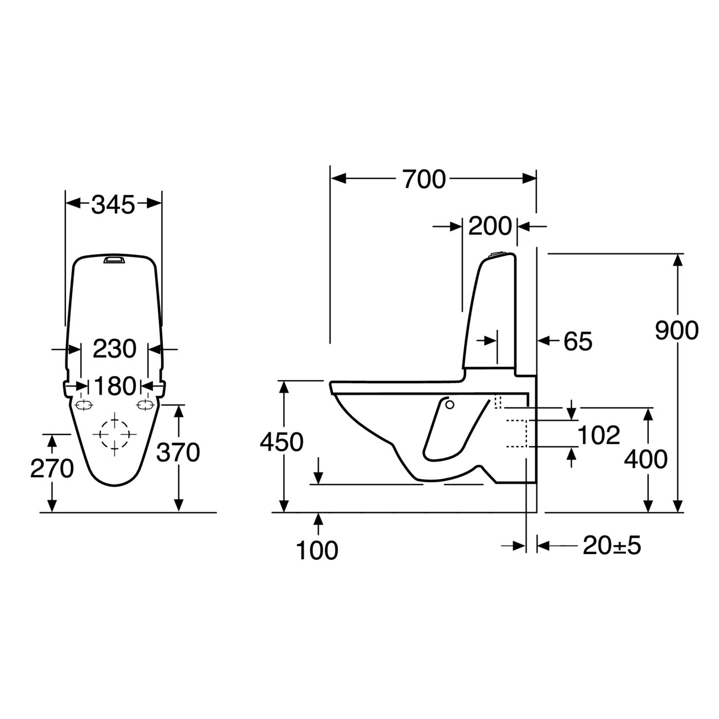 Gustavsberg Nautic 1522 Hygienic Flush Mjuksits Vit Mjuksits Vit