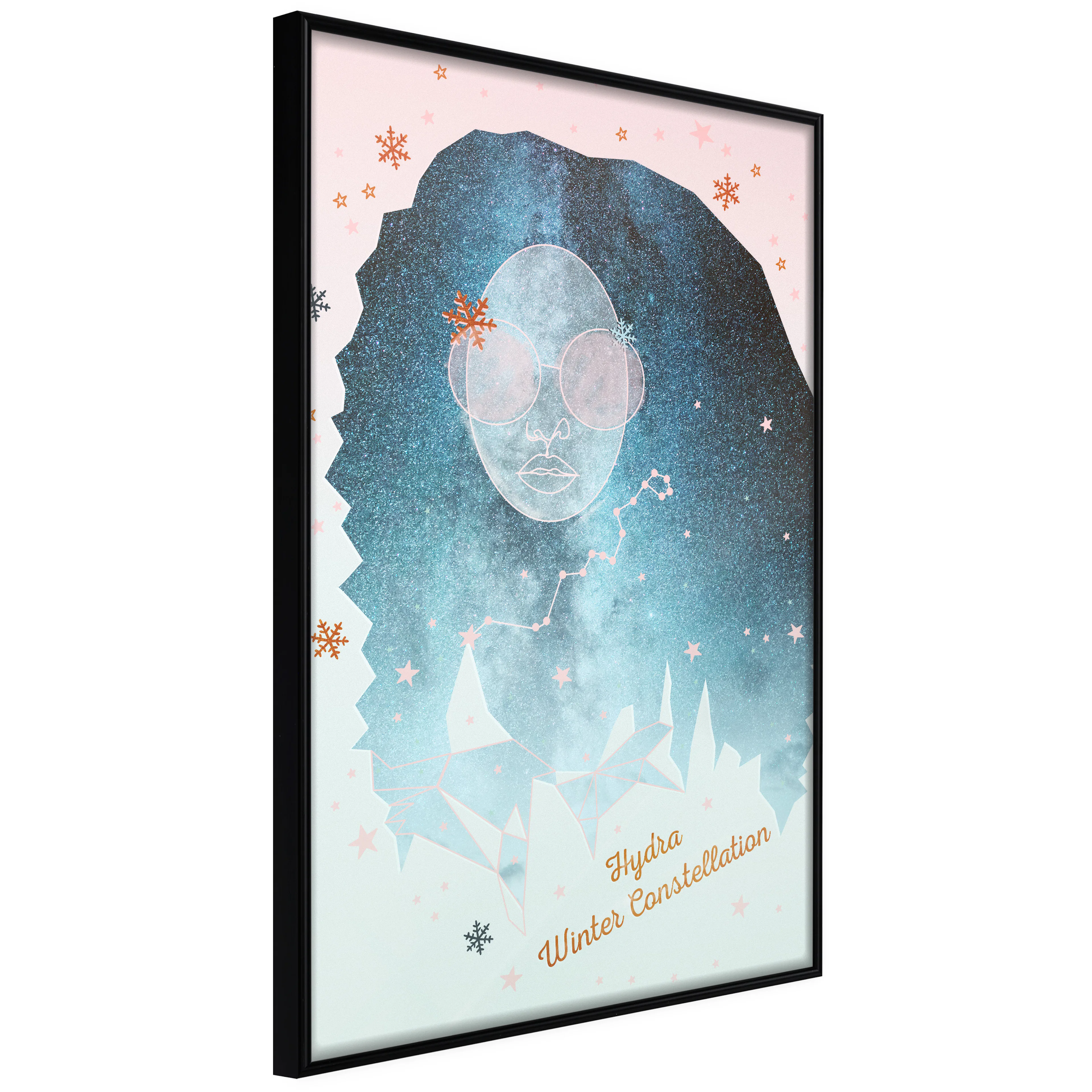 Affisch - Hydra Winter Constellation [Poster] 30x45 Svart ram, 30x45 cm