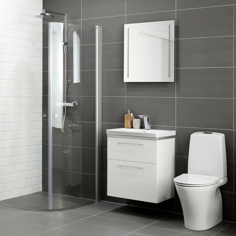 Contura Shower Showerama 10-4 duschvägg för rund Duschhörna: B=90cm, L=9 Mått: 900x900x2000 mm