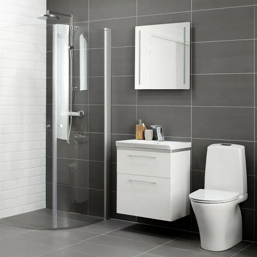 Contura Shower Showerama 10-4 duschvägg för rund Duschhörna: B=90cm, L=9 Mått: 900x900x2000 mm
