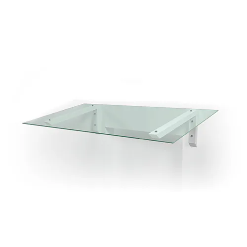 Console Bold White - Clear Glass Bold Vit, Klarglas, BxH: 1500x330 mm