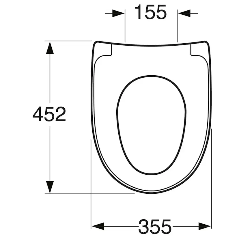 Toalettsits Gustavsberg Nautic 9M25 Hårdsits