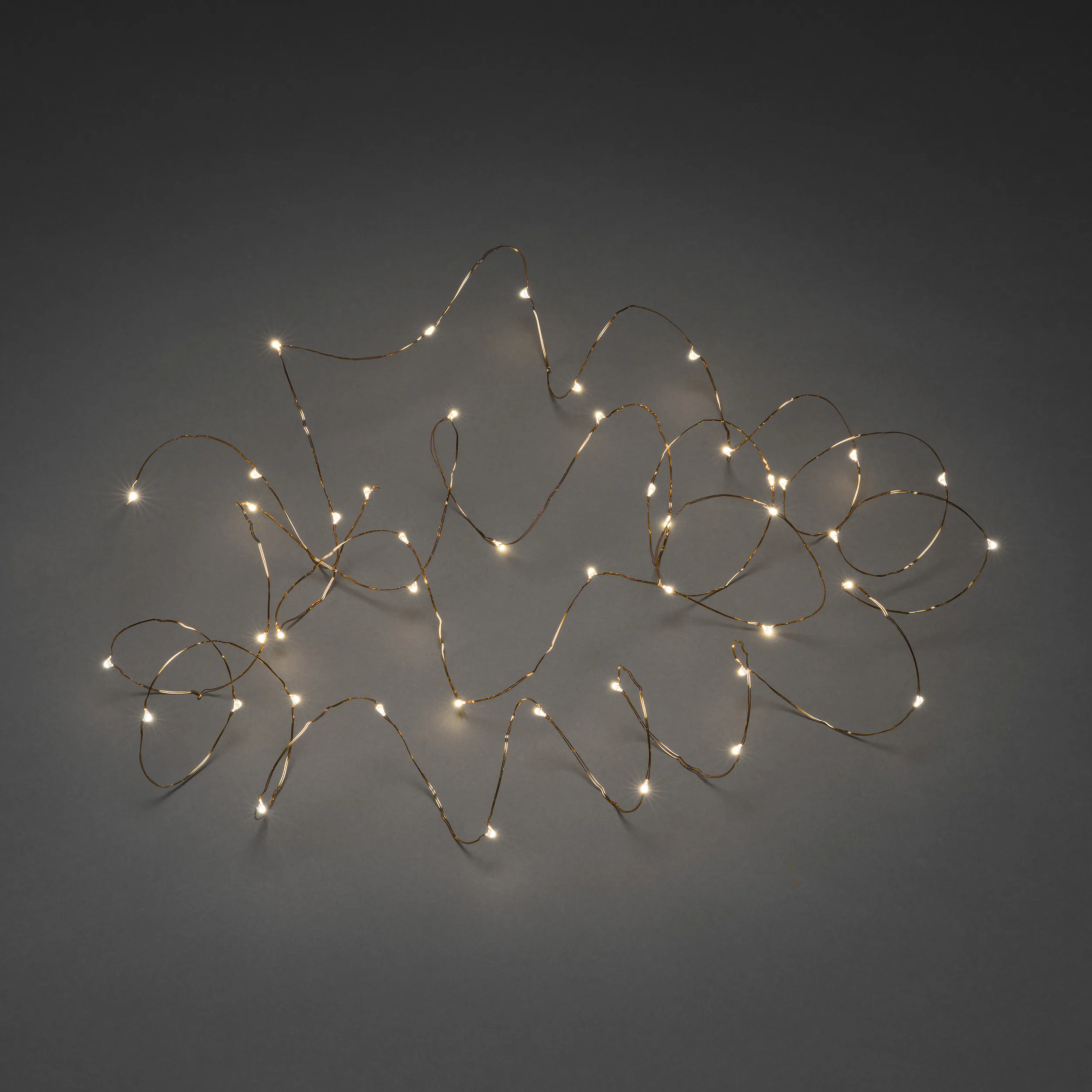 Slinga 100 LED micro vvit 100L, Varmvit/Guld