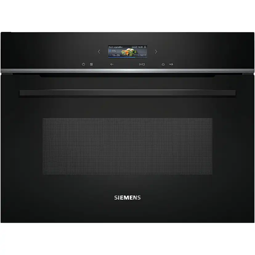 Ugn och Mikro Siemens iQ700 HM736G1B1 + CE732GXB1 Kombiugn Med Mikro För Inbyggnad Svart