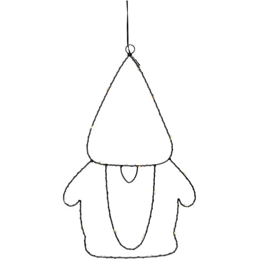 Inomhusdekoration Star Trading Santa Tomte med LED