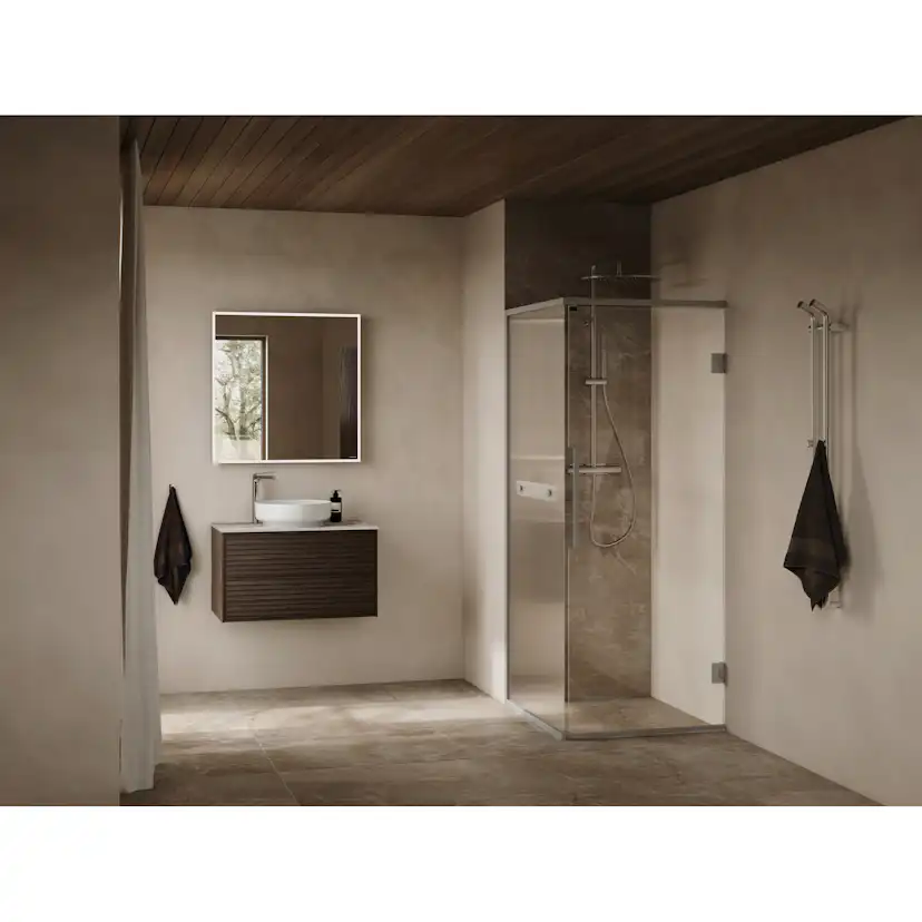 Bänksk Epos Silva 80C Bl.H Bredd: 810 mm, Placering: Centrerad, Blandarhål Höger